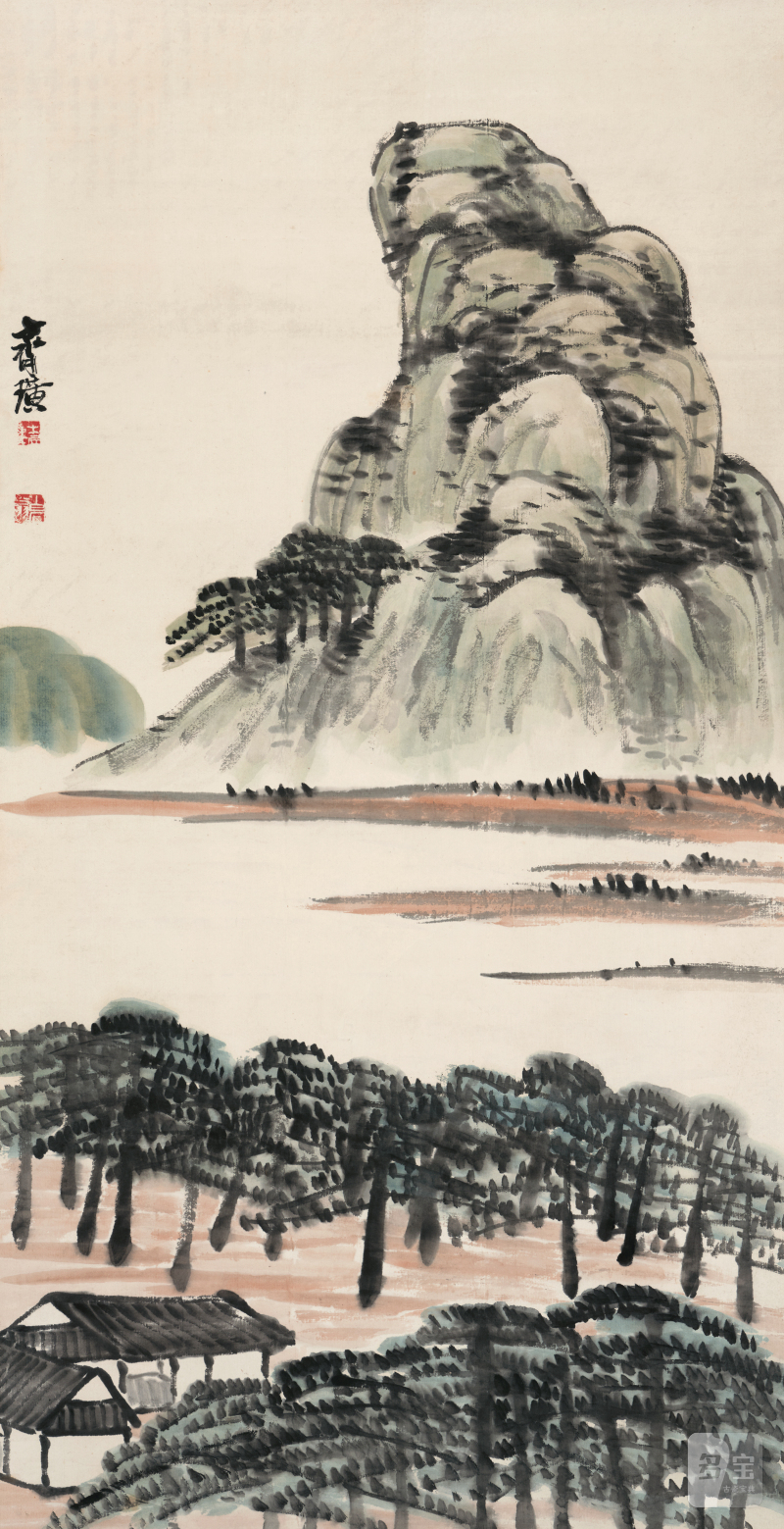齐白石 1864-1957 松溪晴峦 - 图2